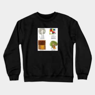 Four painting lions. Crewneck Sweatshirt